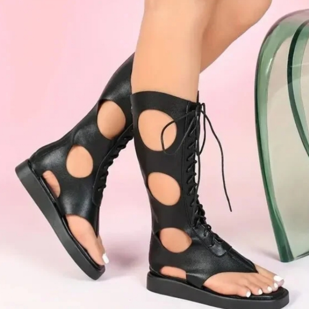 Women Shoes Lace Up Boots